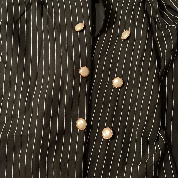 ⏳♻️Lady Carol of New York Black & White Pinstripe Button Blazer Plus size 18 - Picture 16 of 17